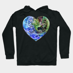 Caring Kintsugi Earth Heart Hoodie